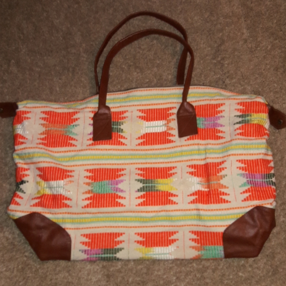 Raj L.A. vegan leather weekender bag